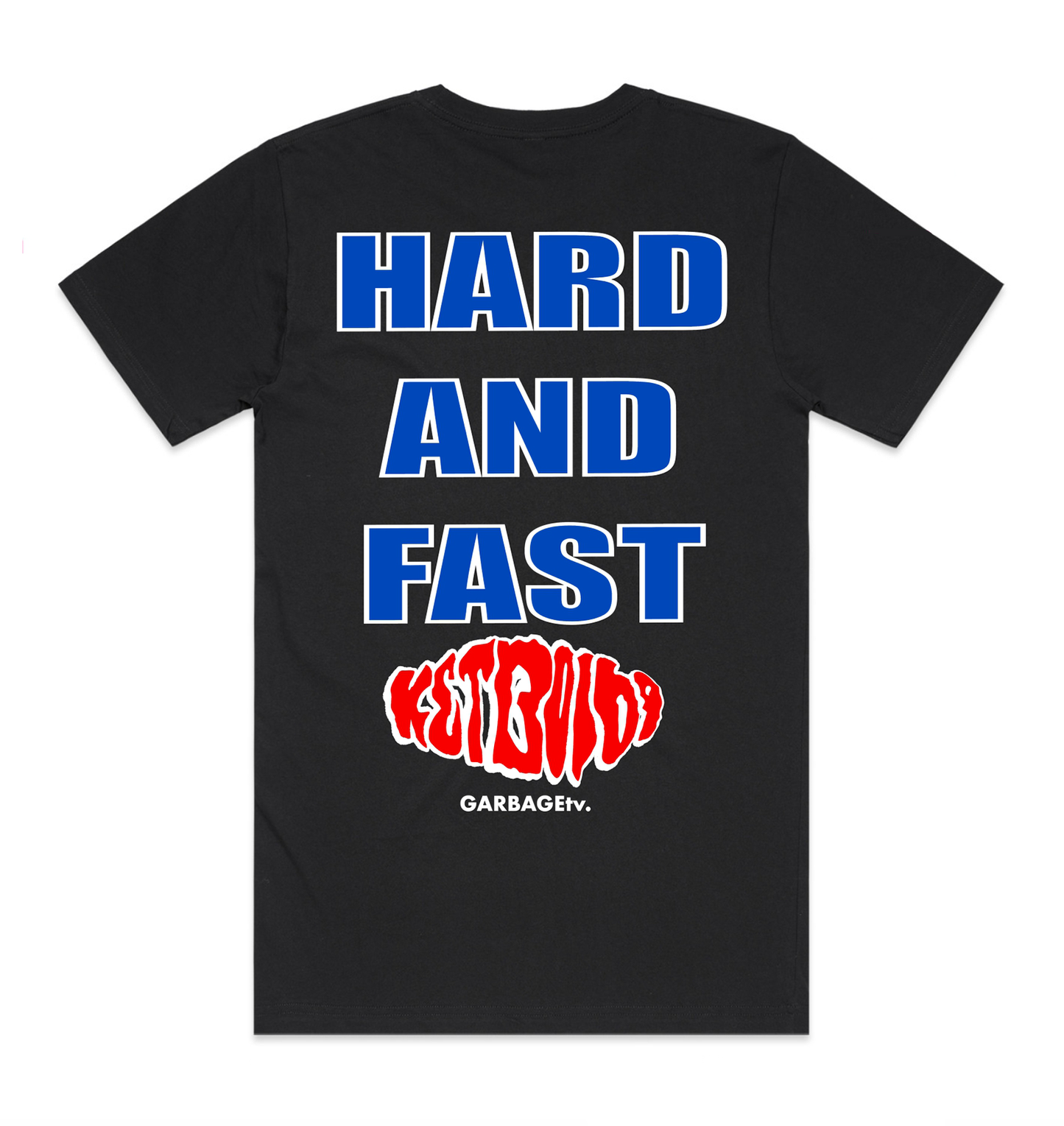 GarbageTV x Ketboi69 S/S T-shirt - Black (3 Colour Print)