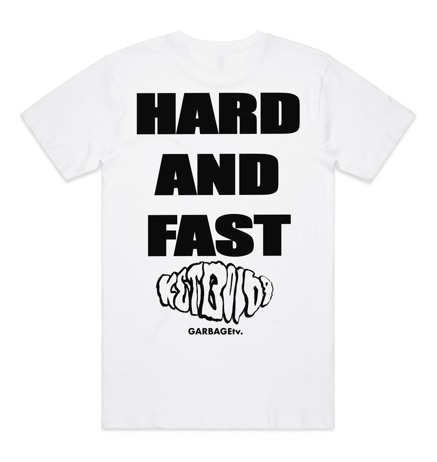 GarbageTV x Ketboi69 S/S T-shirt - White (1 Colour Print)