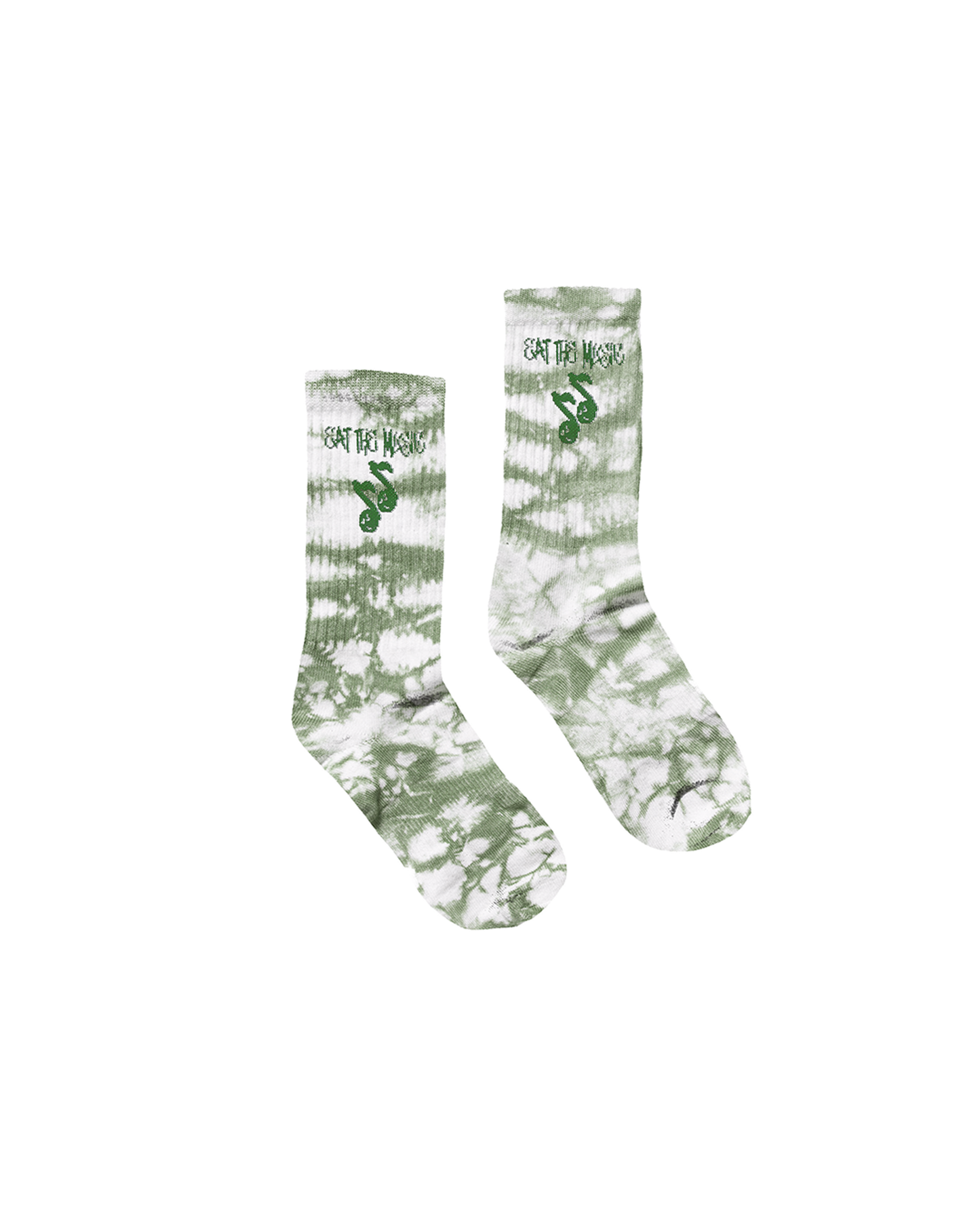 Get To Steppen Sock - Tie Dye Green