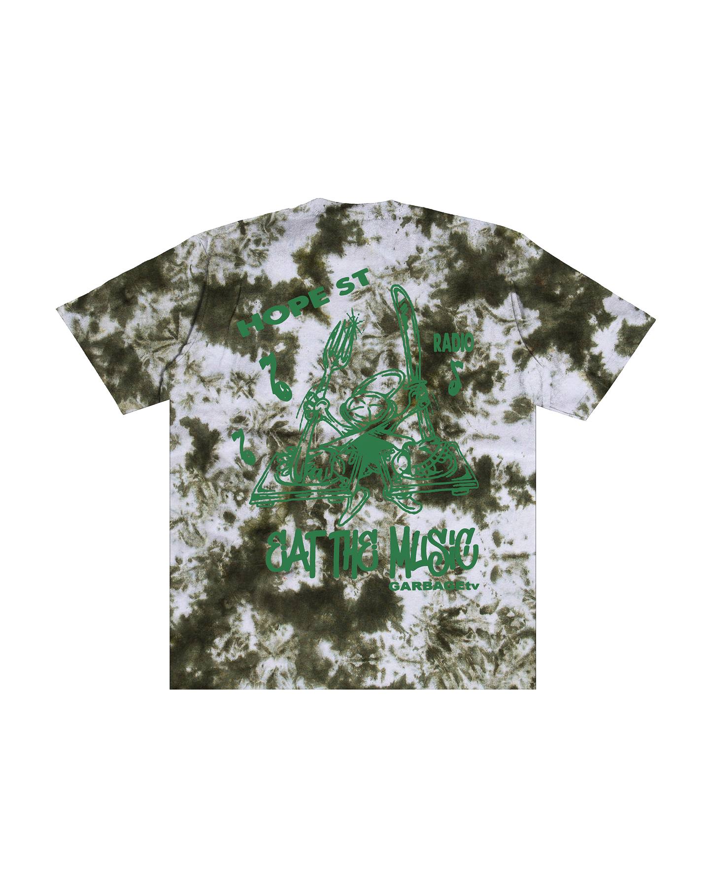 Eat Et Up S/S T-shirt  - Tie-Dye Green