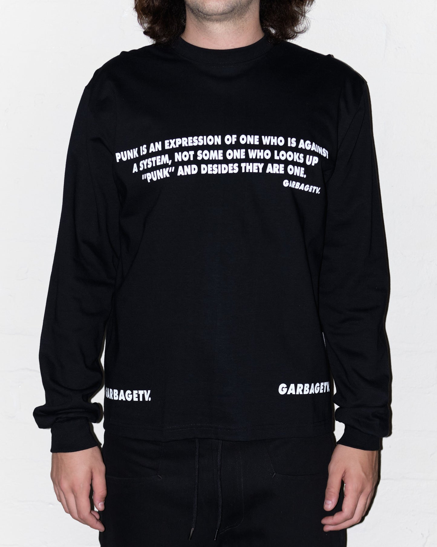 Punk L/S T-shirt - Black