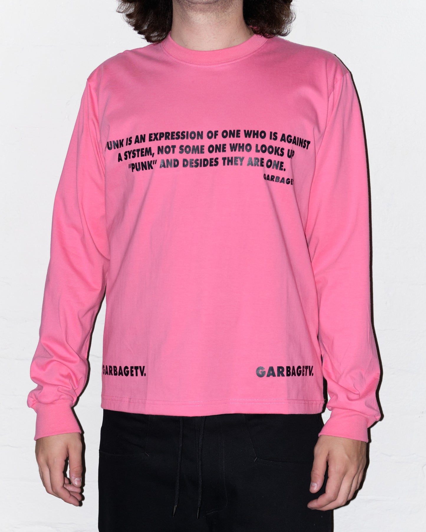 Punk L/S T-shirt - Pink