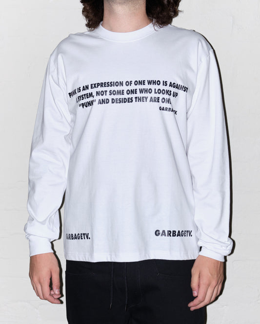 Punk L/S T-shirt - White