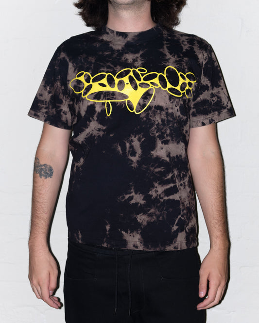 HYPNO S/S T-shirt - Black/Yellow/Dye